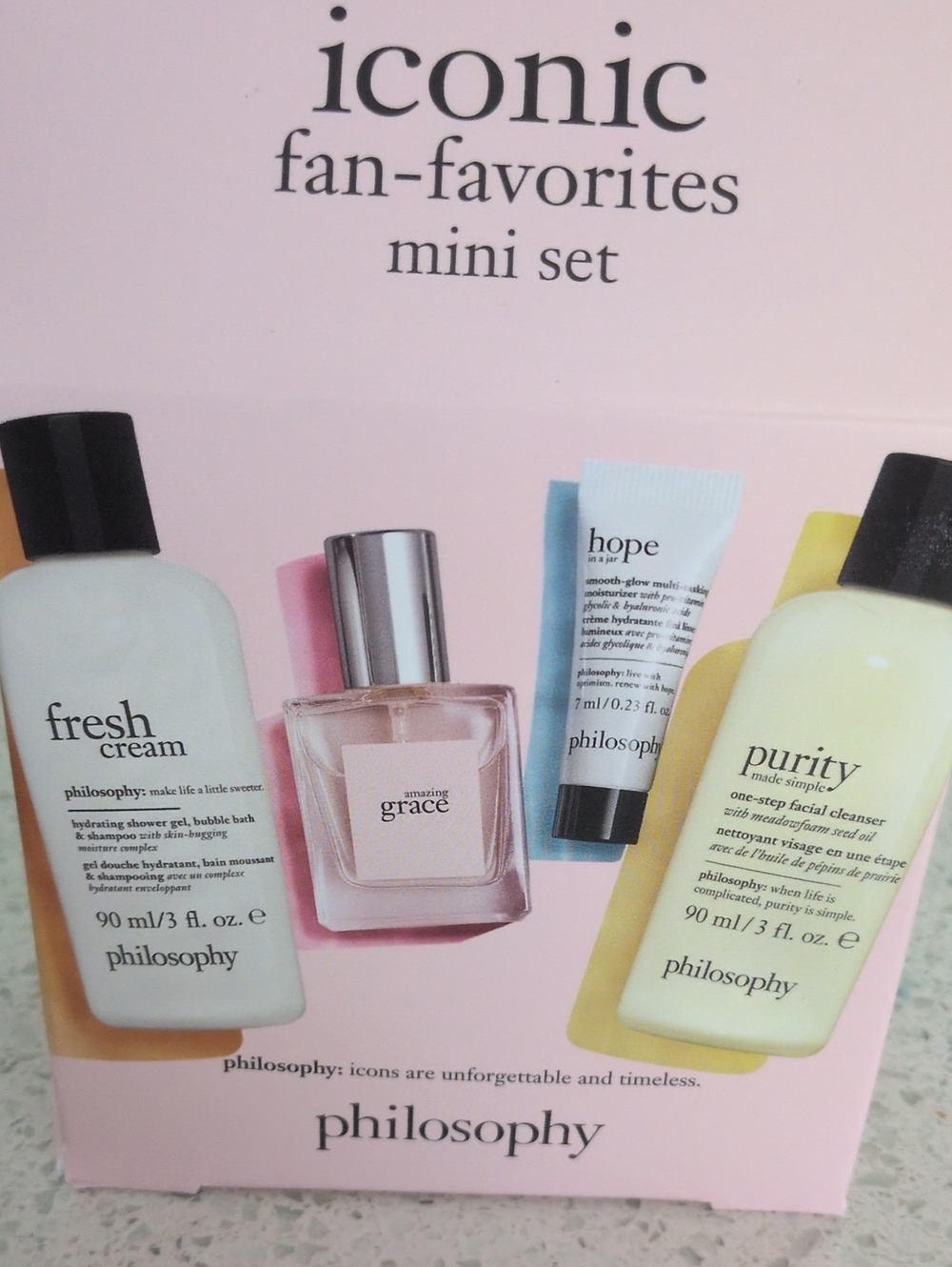 PHILOSOPHY  Iconic Fan-Favorites Mini Set  New